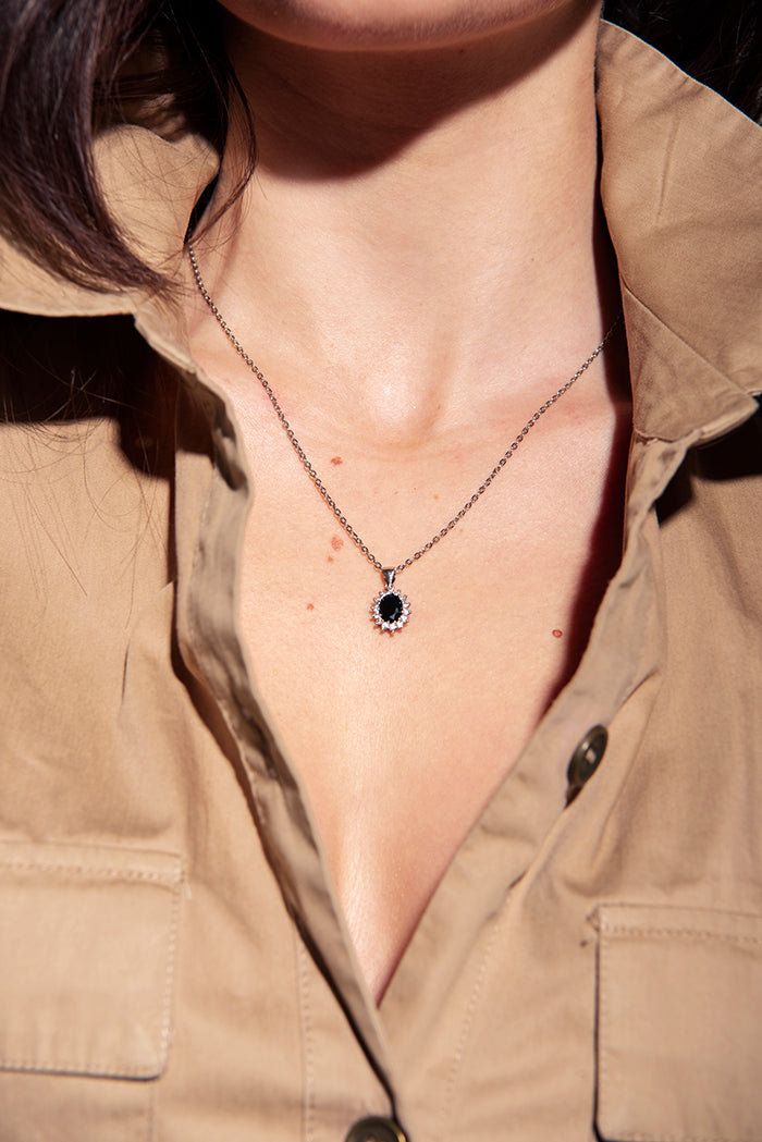 MODDAM - "Divna" Echt Silber Anhänger ohne Kette, Zirkoniabesatz