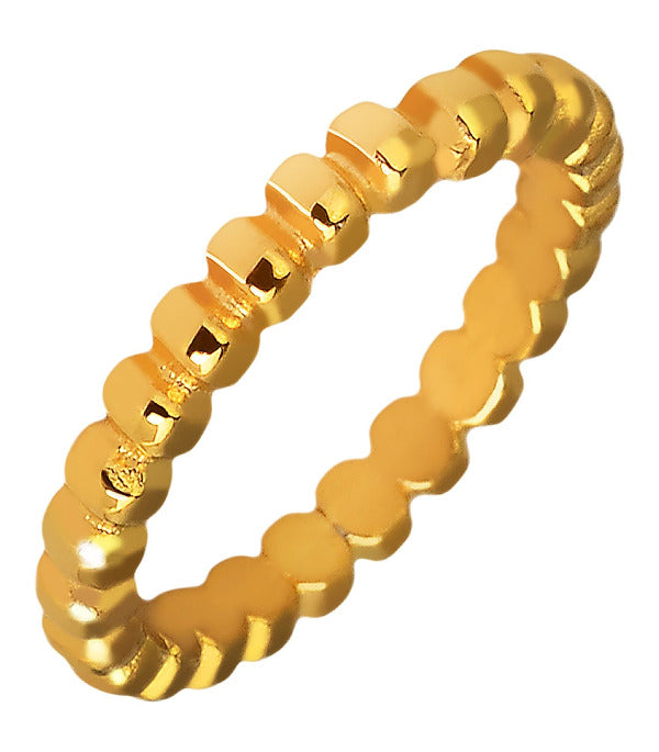 MODDAM - Damenring aus Edelstahl, goldfarben