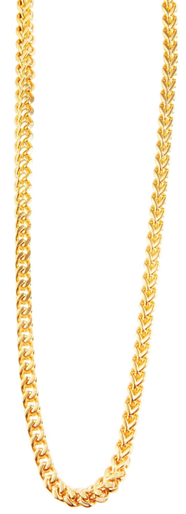 MODDAM - "Kaia", Vierkant-Francokette aus Edelstahl, goldfarben