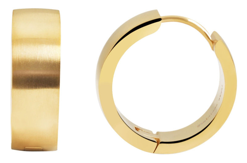 MODDAM - Edelstahl Klapp-Creolen, matt