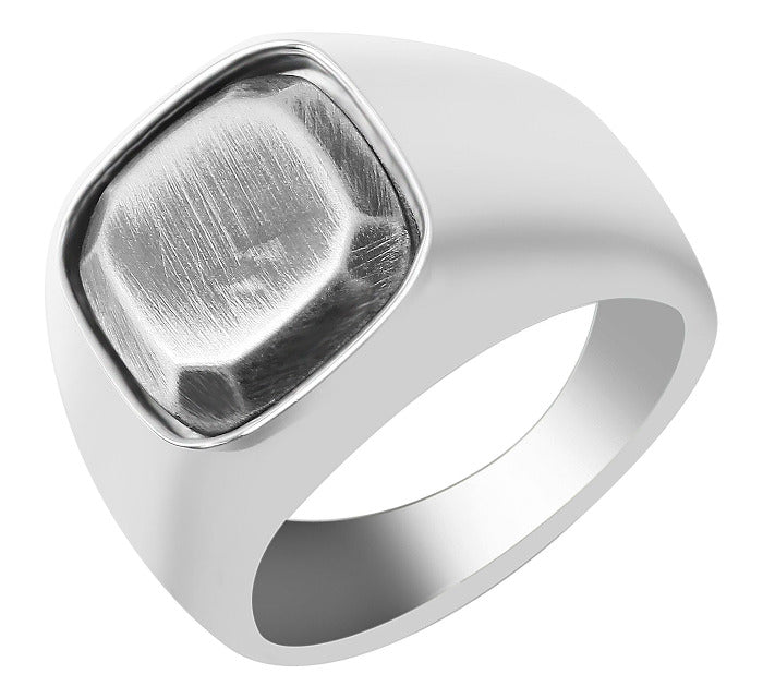 MODDAM - Edelstahl Ring, silberfarbig