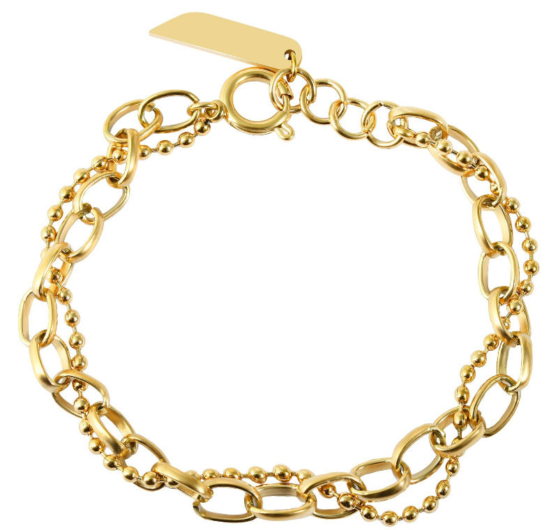 MODDAM - "Caja" Armband, Edelstahl, Gravurplatte