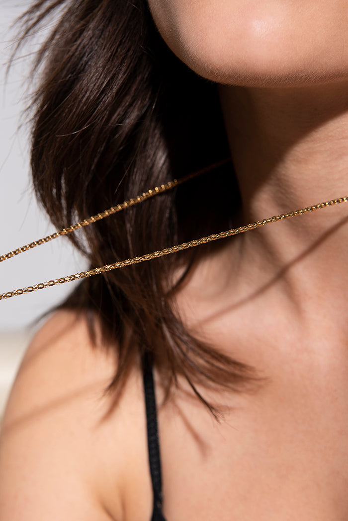 MODDAM - Koreanerkette aus Edelstahl, goldfarben