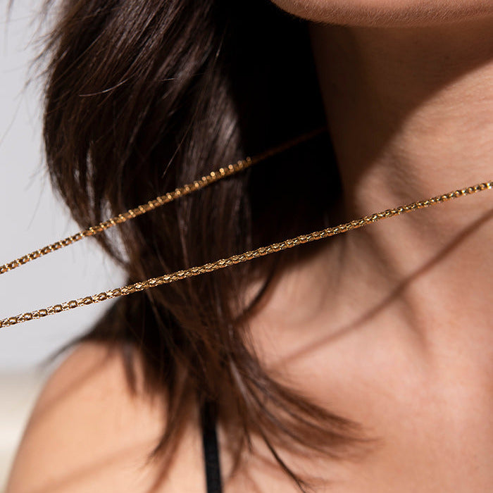 MODDAM - Koreanerkette aus Edelstahl, goldfarben