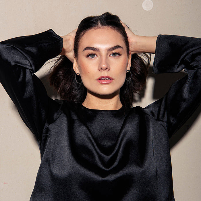 MODDAM-Ohrstecker aus Edelstahl, rund