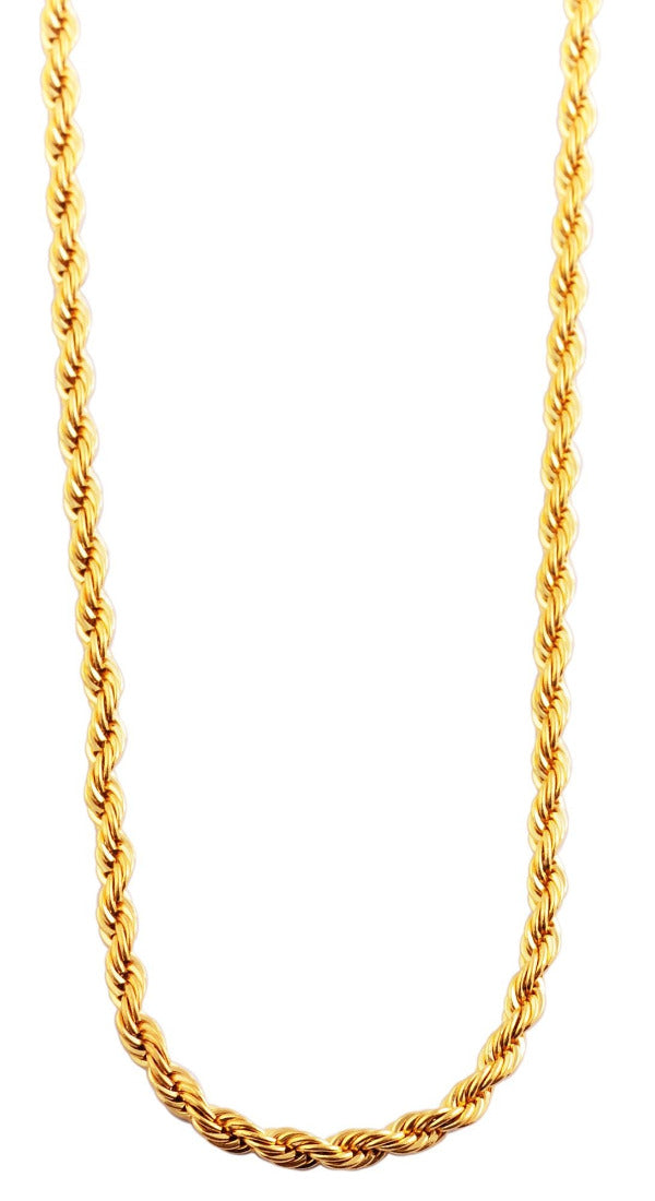 MODDAM - Kordelkette, Edelstahl, goldfarben