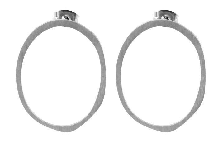 MODDAM-Ohrstecker aus Edelstahl, rund