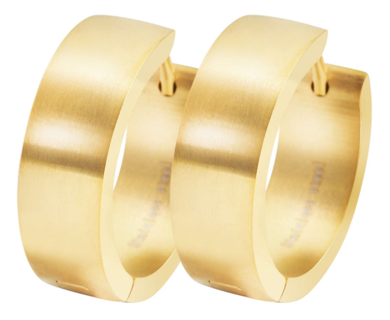 MODDAM - Edelstahl Klapp-Creolen, matt