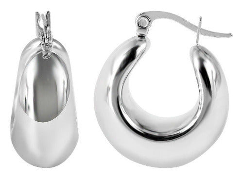 MODDAM - Creolen Edelstahl, silberfarben