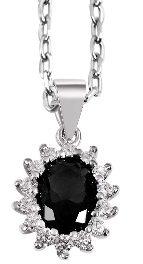 MODDAM - "Divna" Echt Silber Anhänger ohne Kette, Zirkoniabesatz